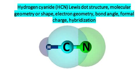 HCN Lewis structure, Molecular geometry, Bond angle, Shape