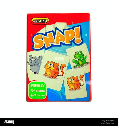 Speare's Games brand Snap Card Game box on a white background. Studio ...