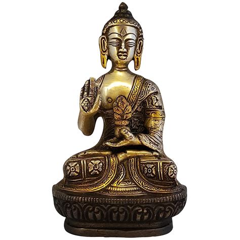 Divya Mantra Gautam Buddha Statue for Home Decor Brass Items Budha ...