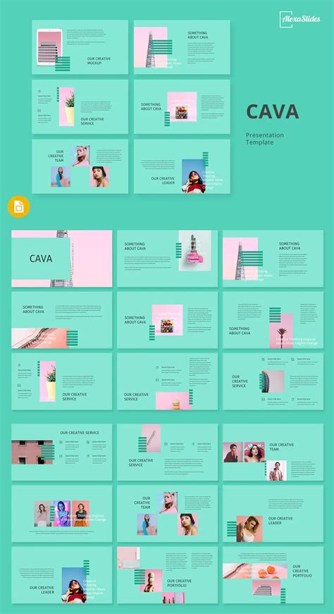 Food Template Google Slides - Social Media Template