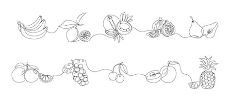 Fruit line drawing Images - Free Download on Freepik