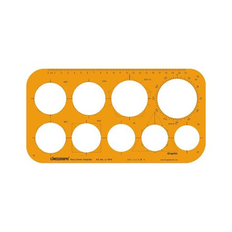 LINOGRAPH, Stencil - PROFESSIONAL MAXI CIRCLE TEMPLATES. – OXFORD ...