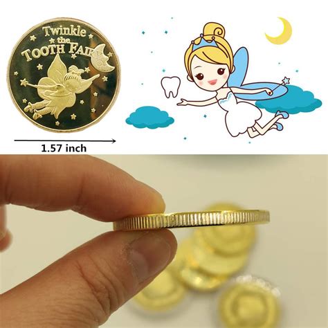 Tooth Fairy Coins Reward Commemorative Coin Collection Experience Gift ...
