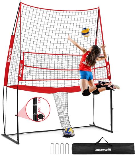 Bearwill Volleyball Training Equipment, Volleyball Practice Net System ...