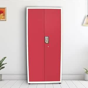 Trivene Almirah Gomti 3 Model, Maroon Colour,10 Year Paint and Lock ...