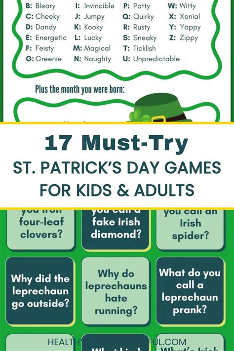 17 hilarious st patrick s day games for ultimate family fun – Artofit