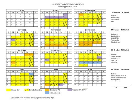 Brevard County Schools Calendar 2025-2026 [Public Schools]