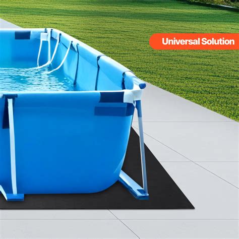 VEVOR Rectangle Pool Liner Pad, 16 x 32 ft Pool Liner Pad for Above ...