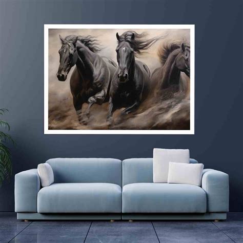Running Horse Wall Art Print Horse Home Decor Horse - Etsy