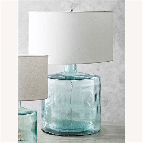 Pottery Barn Mallorca Recycled Glass Table Lamp - AptDeco