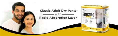 Friends Classic Adult Diapers Pants Style - 30 Count (Medium) with ...