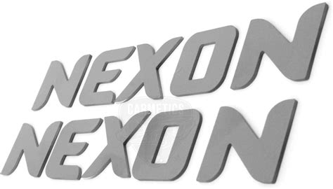 CarMetics NEXON 3D Letters 3D Stickers 3D Logo 3D Emblem Exterior ...