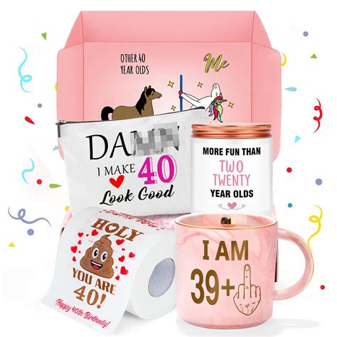 Amazon.com: 40th Birthday Gifts Women Funny 40 Year Old Birthday Gifts ...