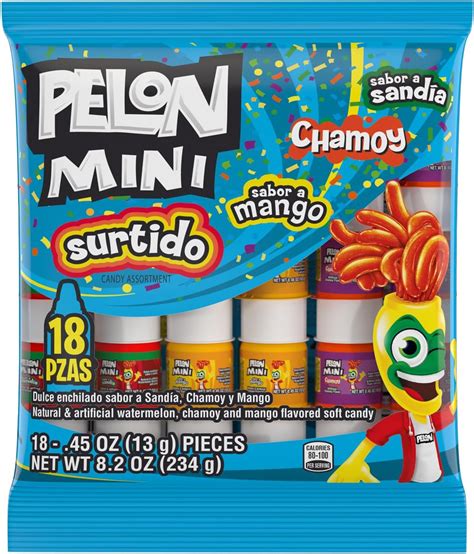 Amazon.com : Mini Pelon Pelo Rico Tamarind Push up Candy, 12-Count, 6.3 ...