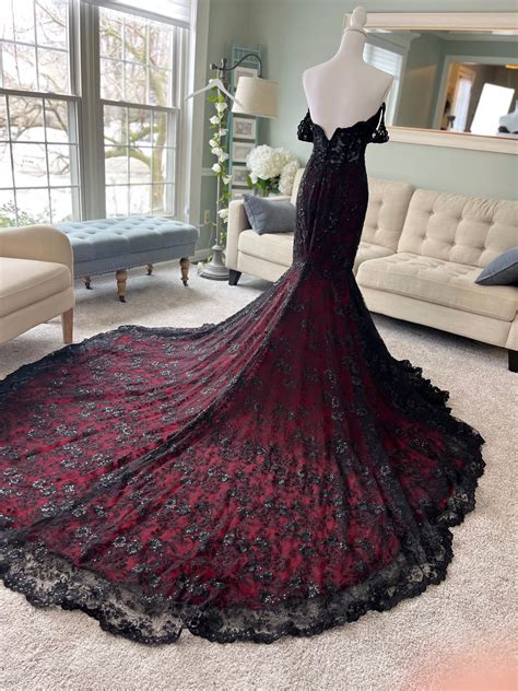 Black and red gothic wedding dresses 60 photos - Astyledwedding.com