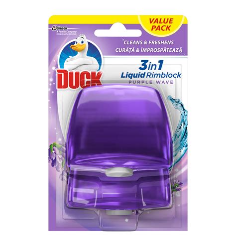 Buy DUCKToilet Liquid Rim Block Refill Duo, 3in1 Toilet Cleaner, Purple ...