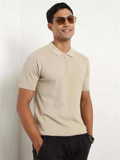 Zipper Polo T Shirt | Buy Zipper T Shirts Online In India | Nobero