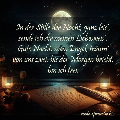 21 wunderschöne Gute Nacht Liebesgedichte