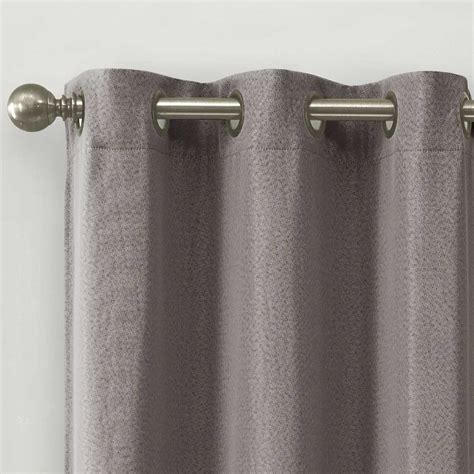 2-Pack Denver Grey Blackout Grommet Curtain Panels, 95" | At Home