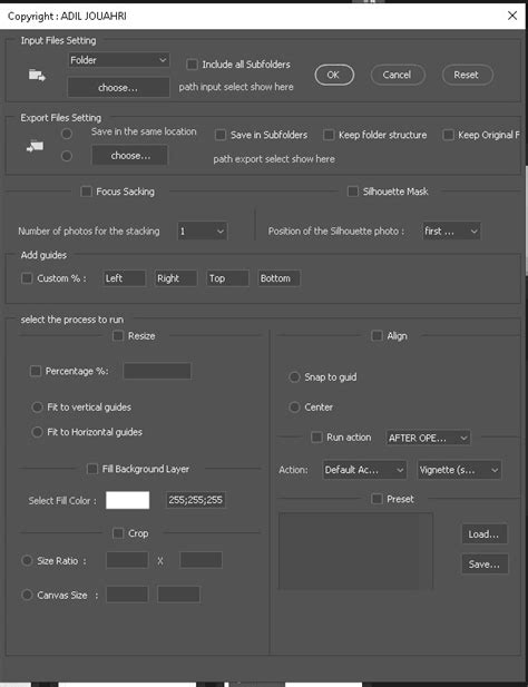 Photoshop JavaScript API 的图像结果