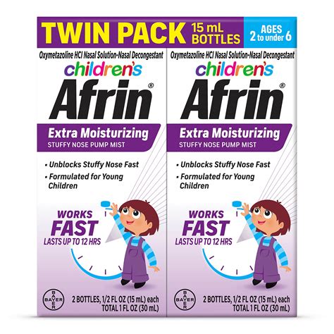 Afrinchildrens Extra Moisturizing Nasal Mist Non Drowsy Fast Acting Decongestant | Desertcart INDIA
