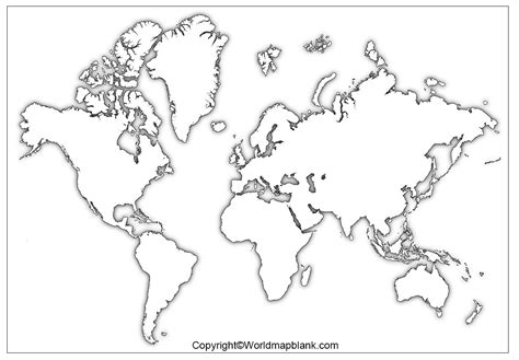 World Map A3 Print 的图像结果