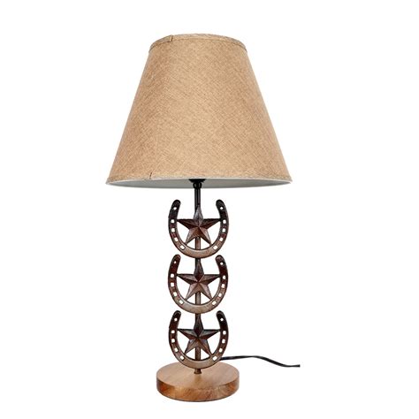Buy DEI Horseshoe Lamp Décor, Medium, Brown Online at Low Prices in ...