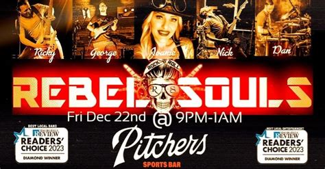 Rebel Souls @ Pitchers Sports Bar , Pitchers Sports Bar And Grill, St ...