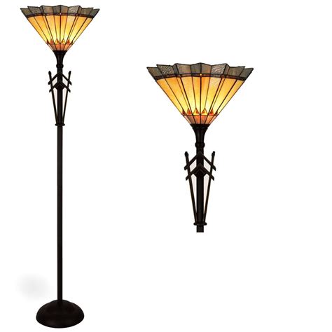 Memphis Torchiere Tiffany Floor Lamp– Tiffany Lighting Direct