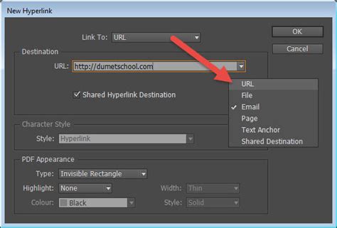 Image result for Create Hyperlink Email InDesign