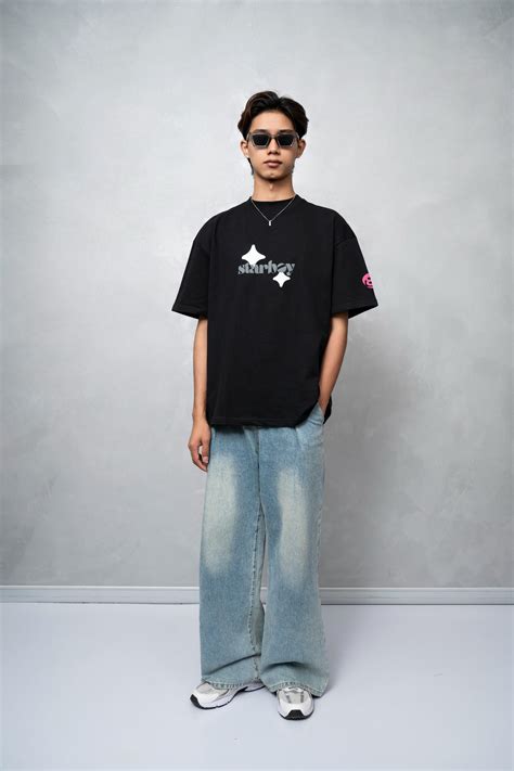 Starboy Black Oversized T-Shirt | Bad and Boujee