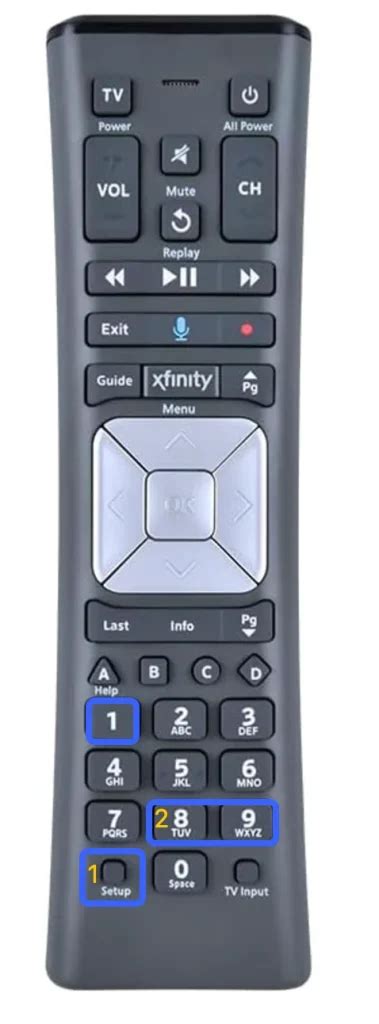 Xfinity Remote Setup 的图像结果