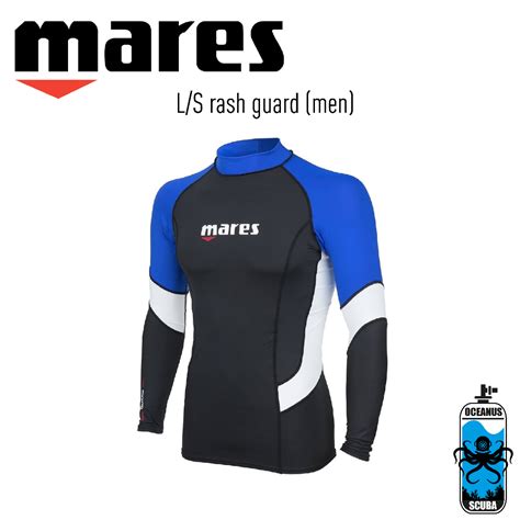 Mares UPF50 Long Sleeve Rash Guard Men, Diving Rash Guard, Swimming ...