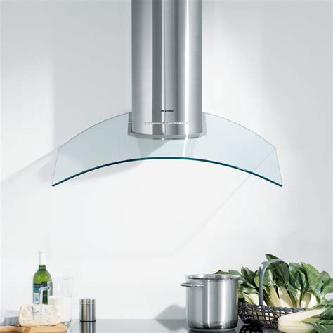 Miele DA249-4 Chimney Cooker Hood, Stainless Steel/Glass