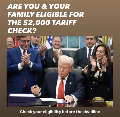 Life - 🚨 ARE YOU & YOUR FAMILY ELIGIBLE FOR THE $2,000 TARIFF CHECKS? 🚨 ...