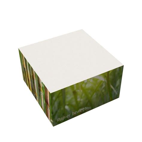 Notizwürfel "Medium Light Upcycling" 9 x 9 x 4 cm - Notizwürfel