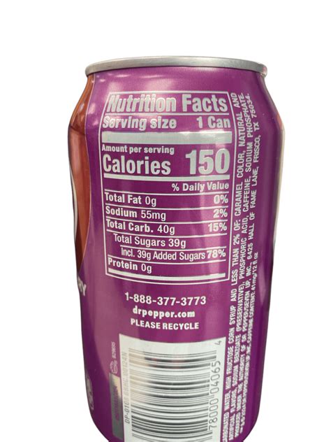 Dr. Pepper Blackberry Soda Can 355ML - U.S Edition