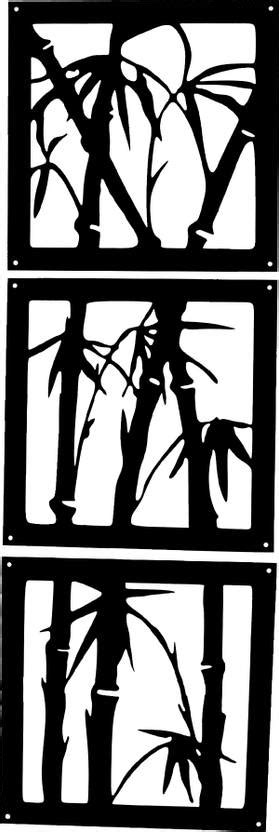 KORZA HOME Black Metal Sugar Cane Cutout Wall Hanging for Home Décor ...