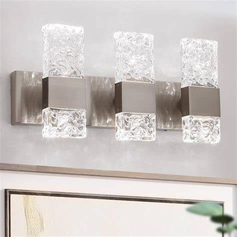 OYLYW Modern Bathroom Vanity Light fixtures Over Mirror Brushed Nickel ...