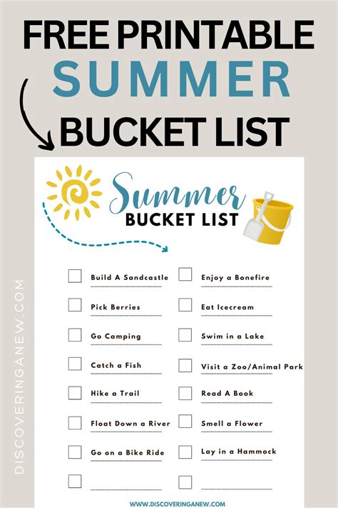Summer Fun Checklist 的图像结果