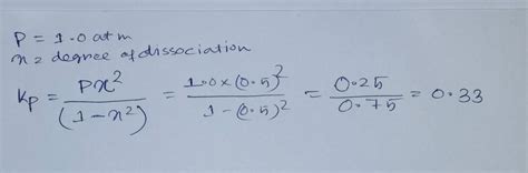 In the thermal dissociation of PCls, the partialpressure of PCI, in the ...