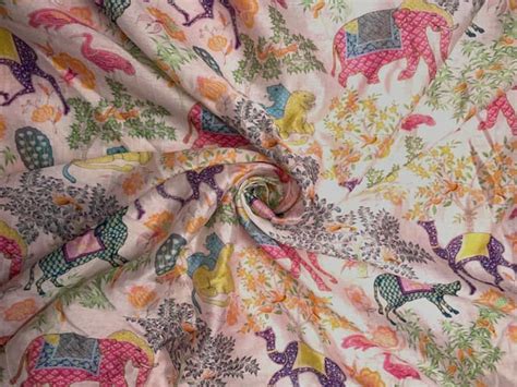 Premium Light Pink Traditional Pure Chanderi Fabric Fabric for ...