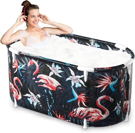Buy Boyuan Portable Bathtub, Folding Bathing Bathtub for Adults, Large ...