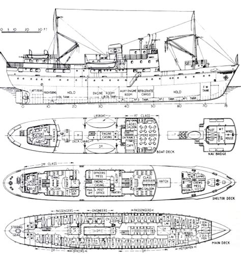 Boat Drawing, Ship Drawing, Class Design, Deck Plans, Model Boats ...