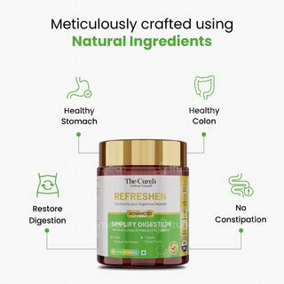 The Curens Refreshen Advanced Simplify Digestion Veg Capsule 60 - Uses ...