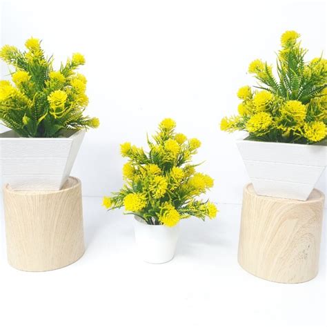 SL38 Yellow White Artificial Plant (FC) - BuildHUB