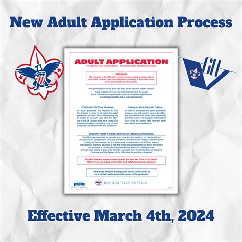 New Adult Application Process