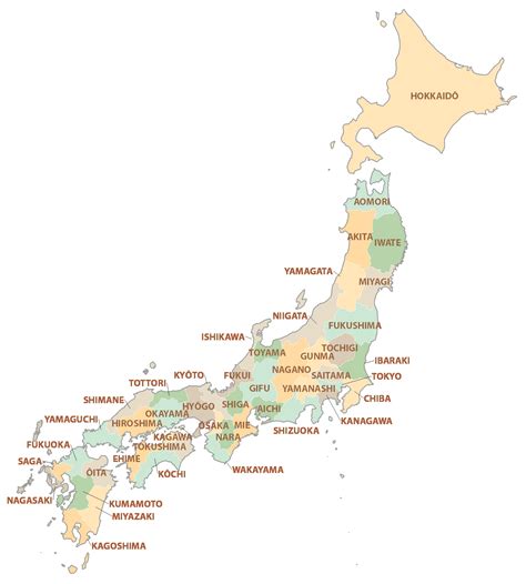 Political Map Of Japan Ezilon Maps