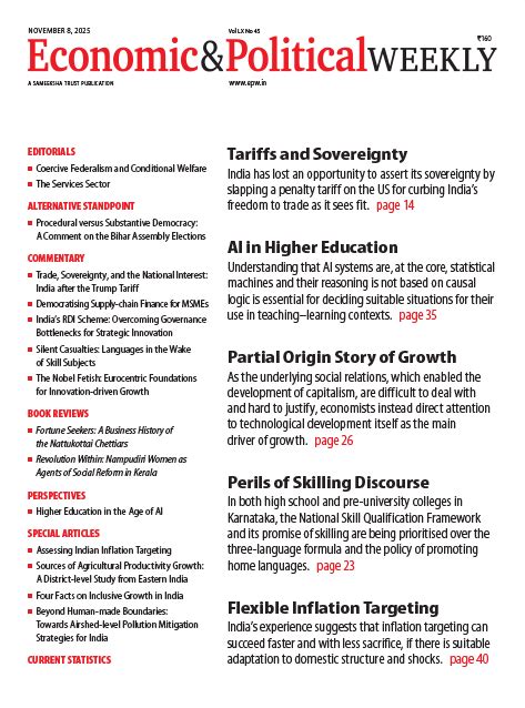 Vol. 60, Issue No. 45, 08 Nov, 2025 | Economic and Political Weekly