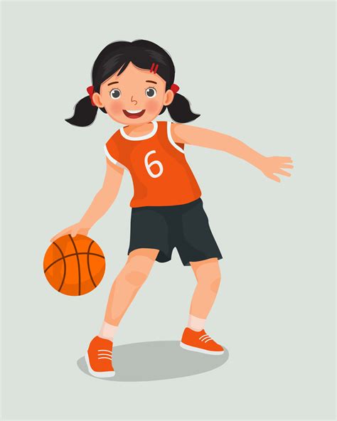 Basketball Clipart Girl at Sam Vanthoff blog